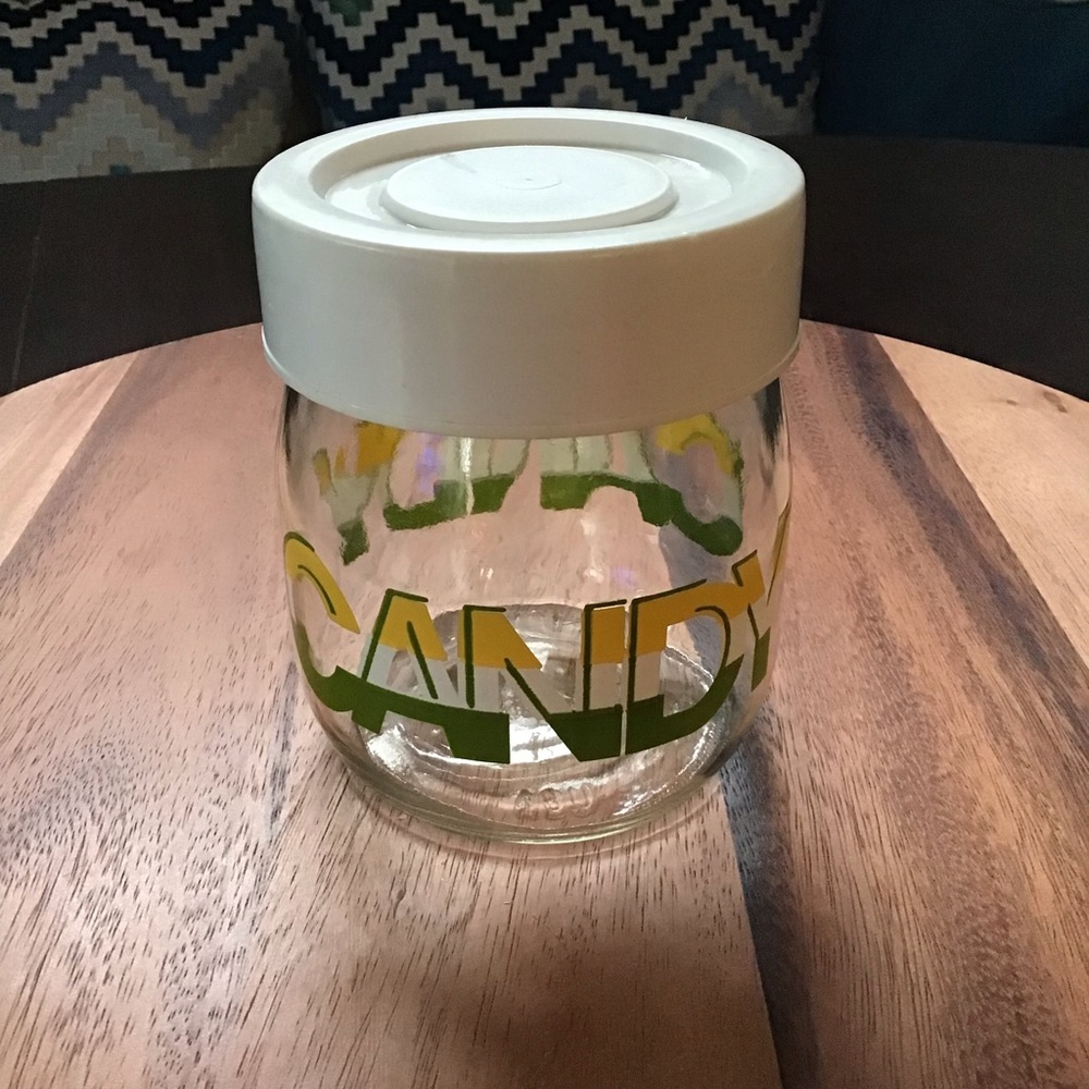 Carlton Glass vintage candy jar. EUC.